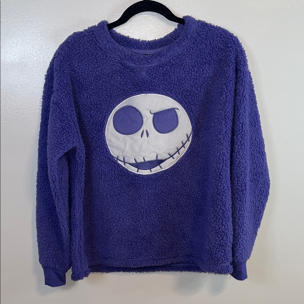 Disney Purple Fleece Pajama Top with Character Design